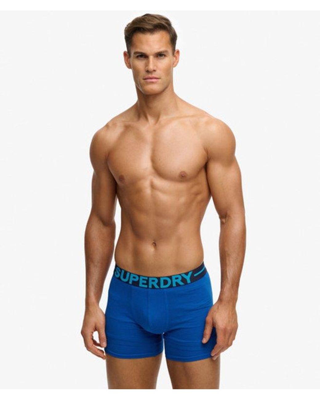 Superdry Blue Boxer Triple Pack for men