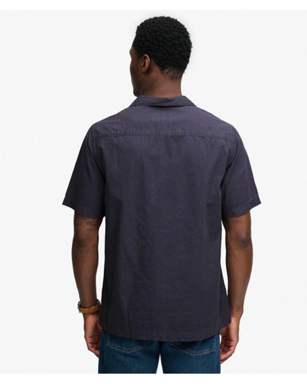 Superdry Blue & Co Cabana Short Sleeve Shirt for men