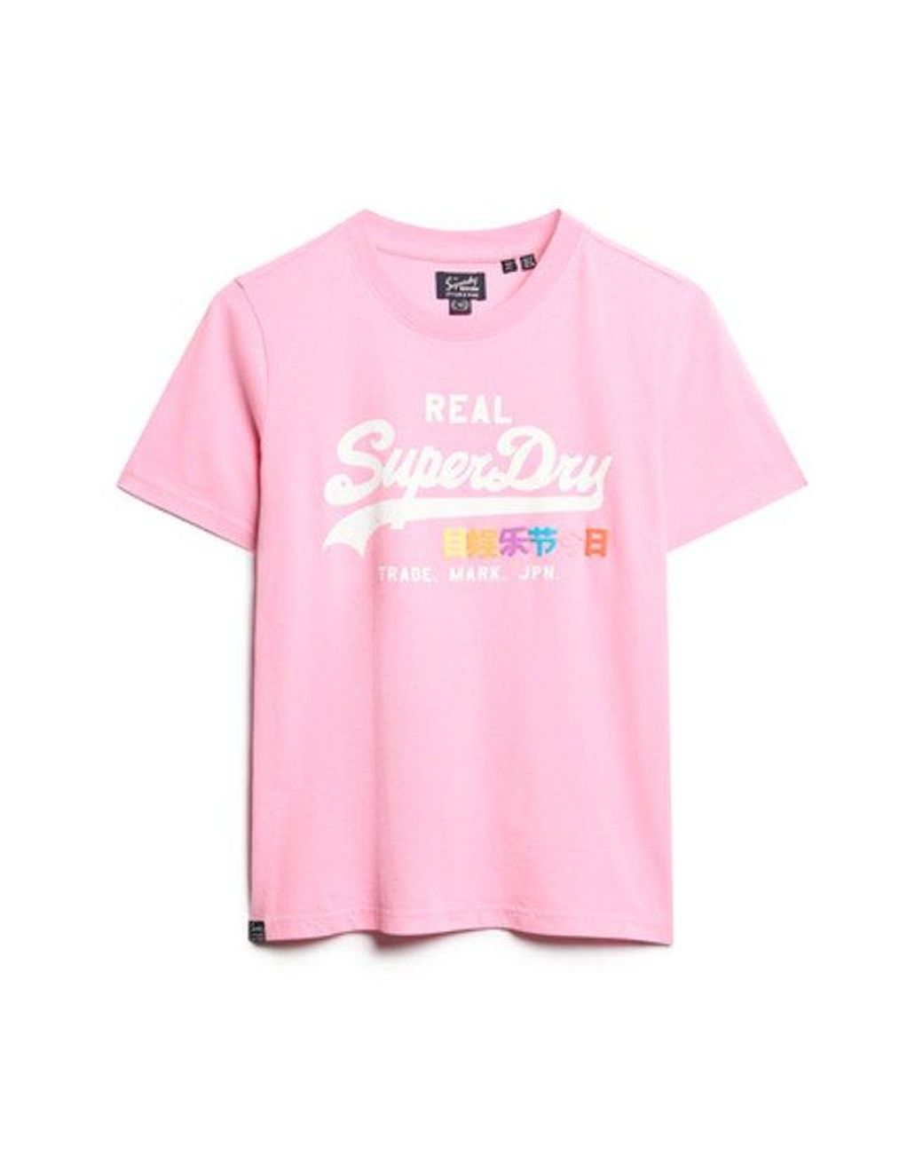 Superdry Pink & Co Vintage Logo Pop Entry T-shirt