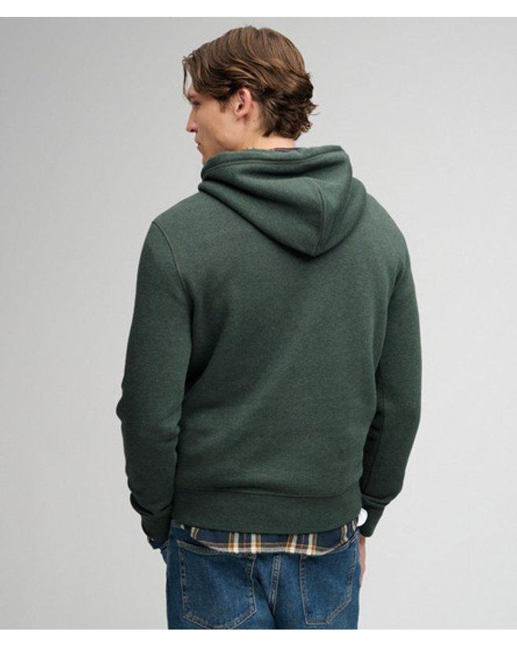 Superdry Green & Co Vintage Logo Heritage Relaxed Hoodie for men
