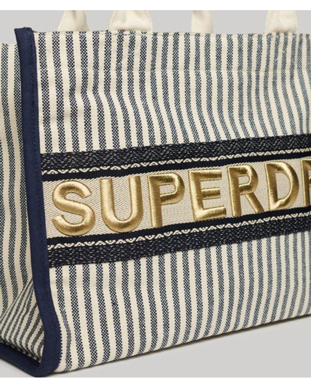 Superdry White & Co Ladies Fully Lined Embroidered Luxe Tote Bag