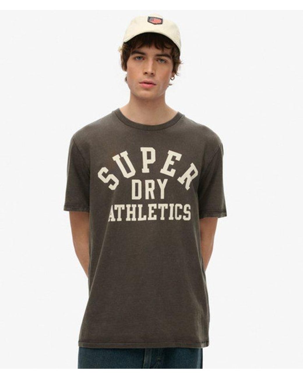 Superdry Gray & Co Athletic Essential Graphic T-shirt for men