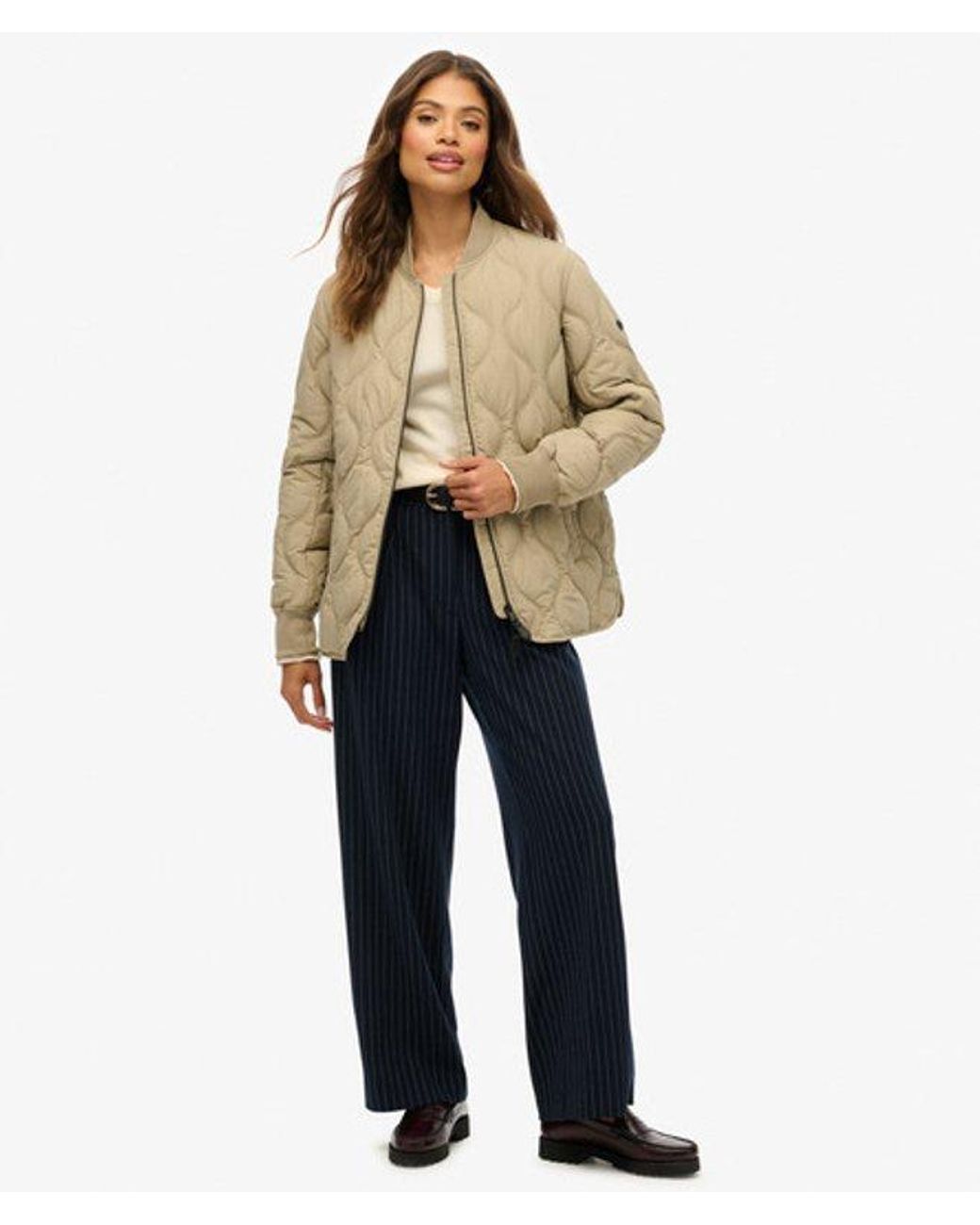 Superdry Natural Short Quilted Liner Jacket