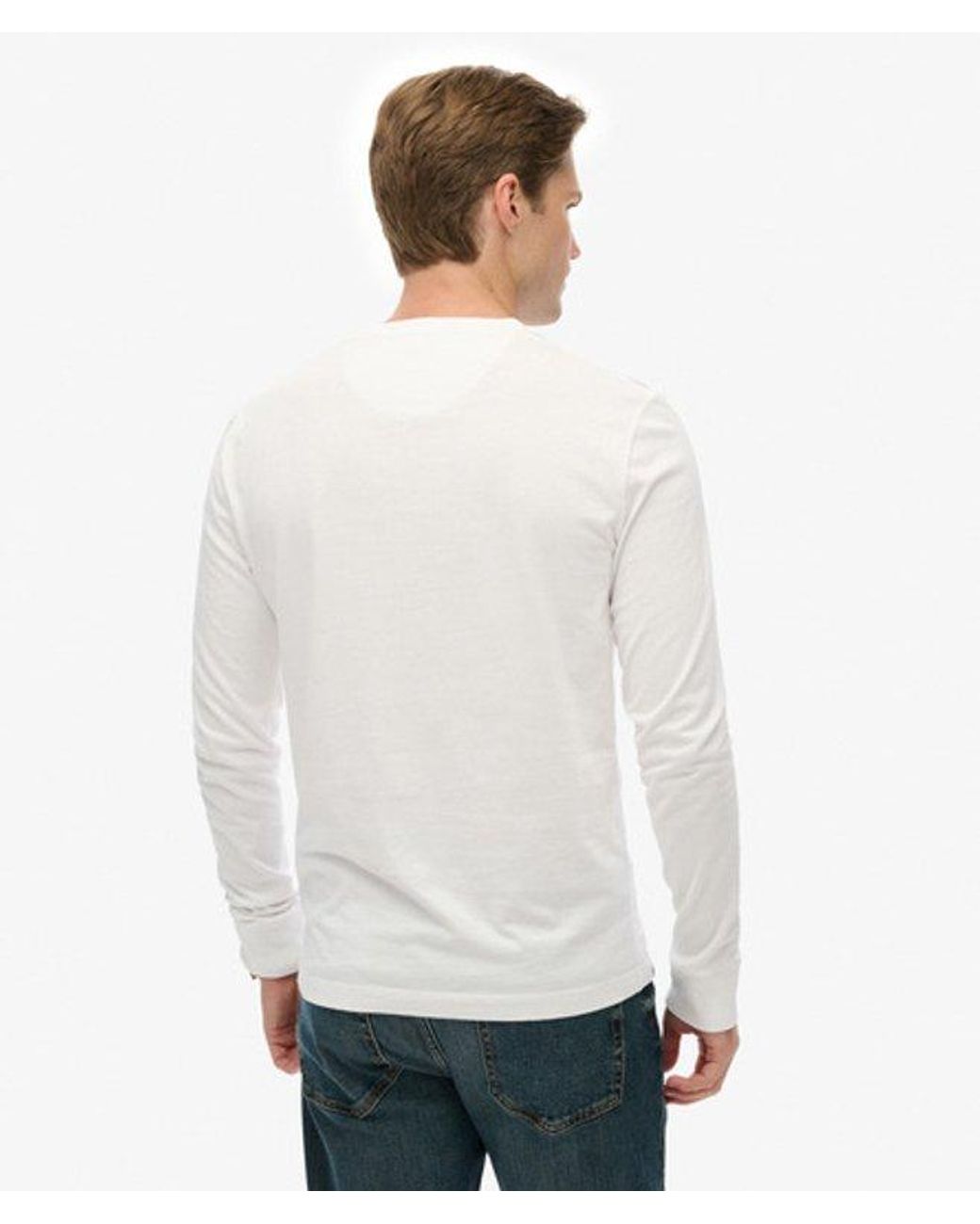 Superdry White & Co Classic Essential Henley Top for men