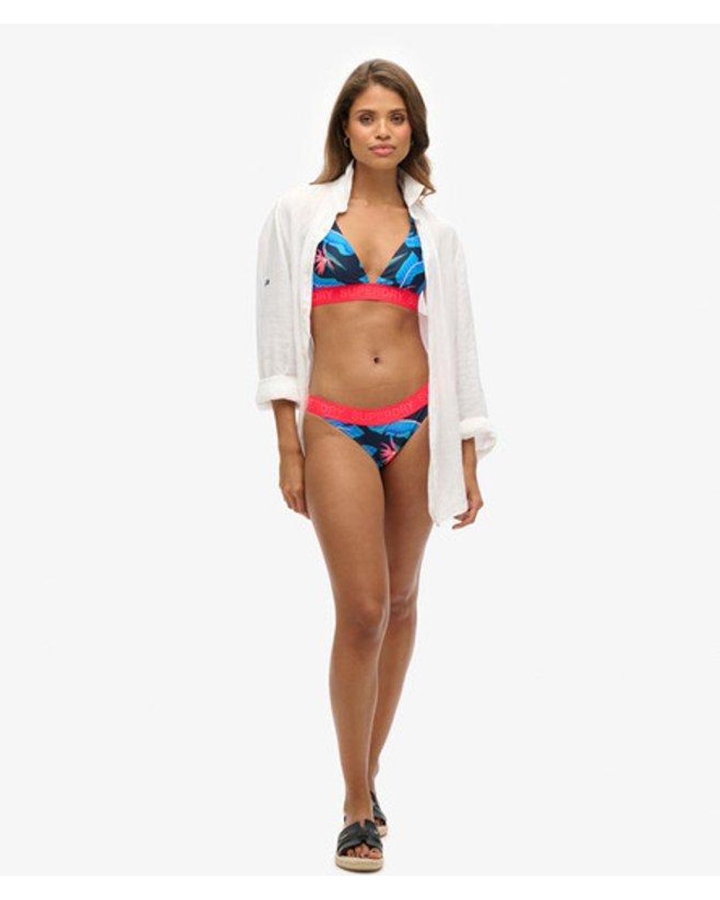 Superdry White & Co Logo Classic Bikini Briefs