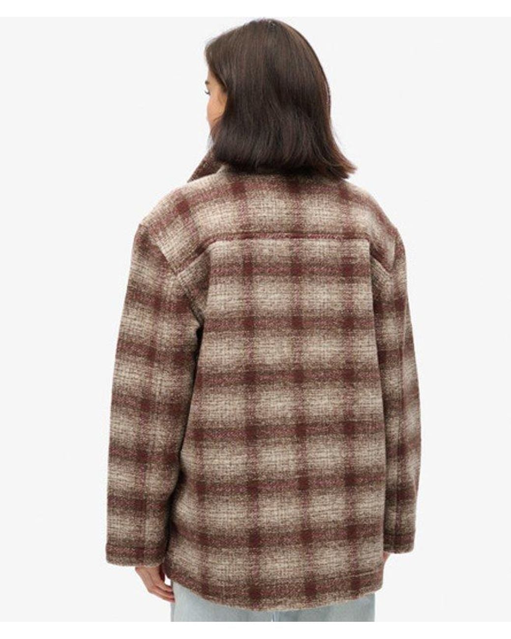 Superdry Brown Heavyweight Unlined Overshirt
