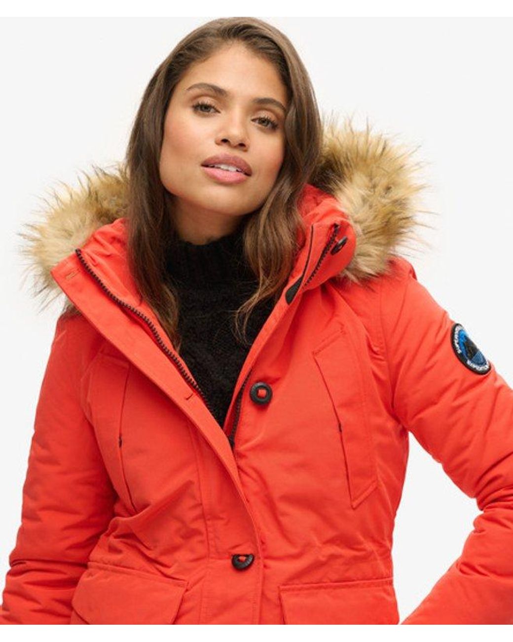 Superdry Red & Co Everest Classic Parka Coat