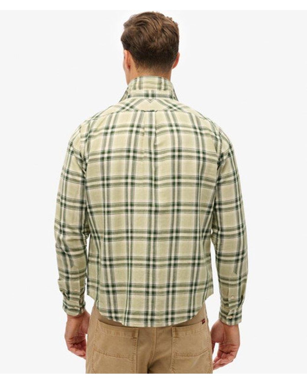 Superdry Green & Co The Merchant Store - Linen Check Shirt for men