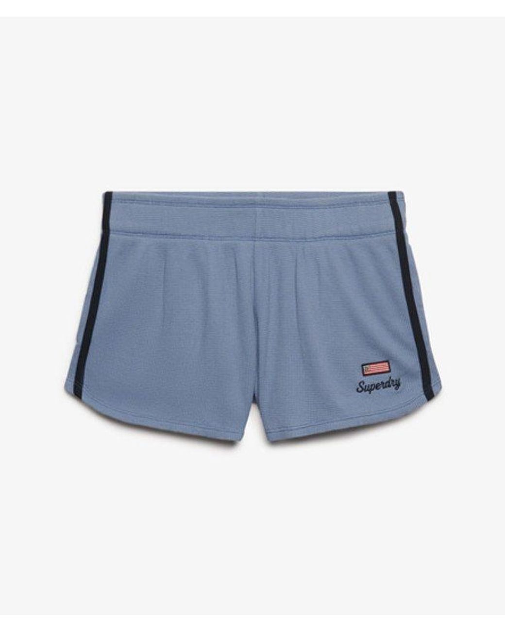 Superdry Blue & Co Athletic Essentials Waffle Retro Shorts
