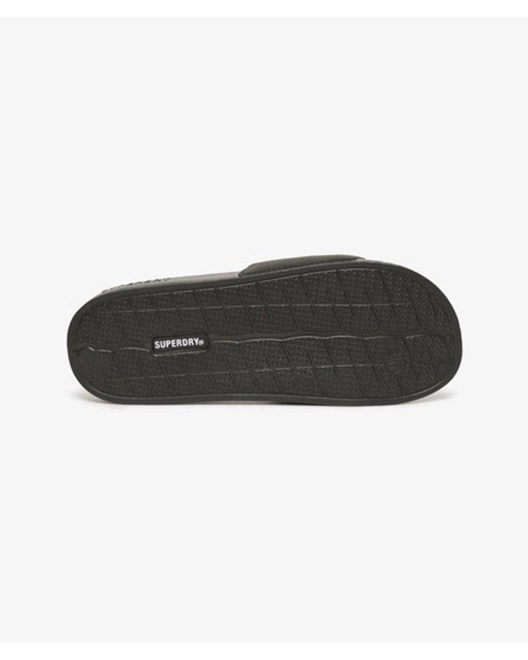 Superdry Black & Co Core Vegan Pool Sliders