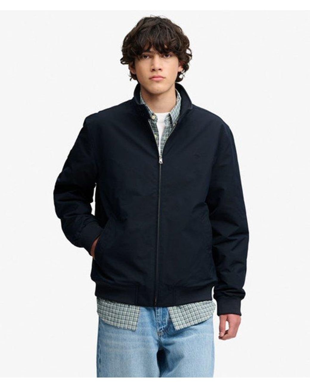 Superdry Blue & Co Campus Padded Harrington Jacket for men