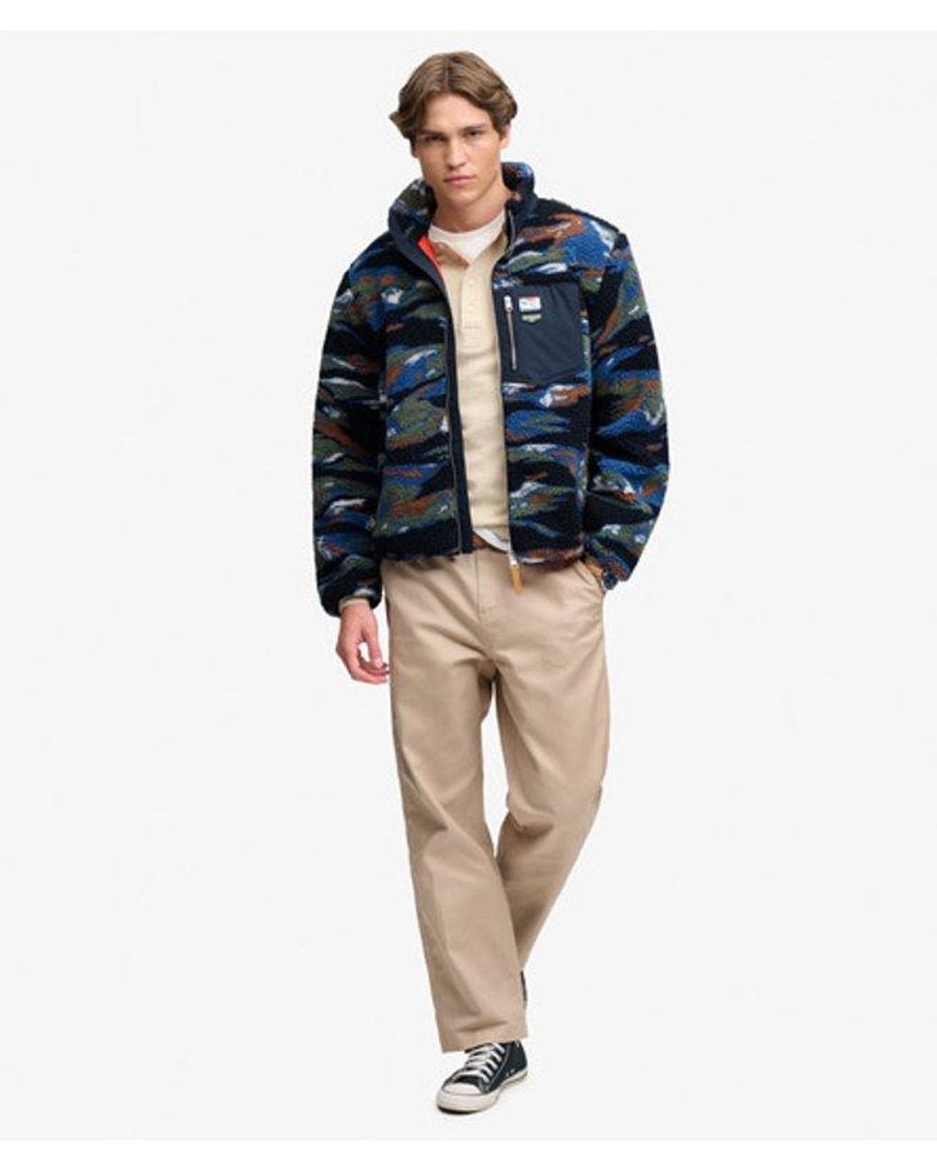 Superdry Blue & Co Terrain Fleece Zip Through for men