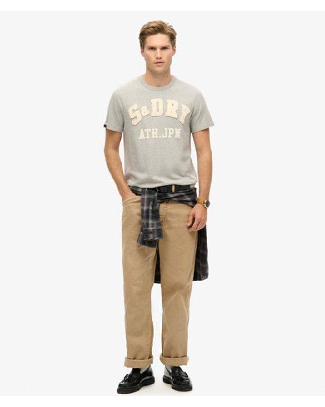 Superdry Gray & Co Vintage Athletic Short Sleeve T-shirt for men