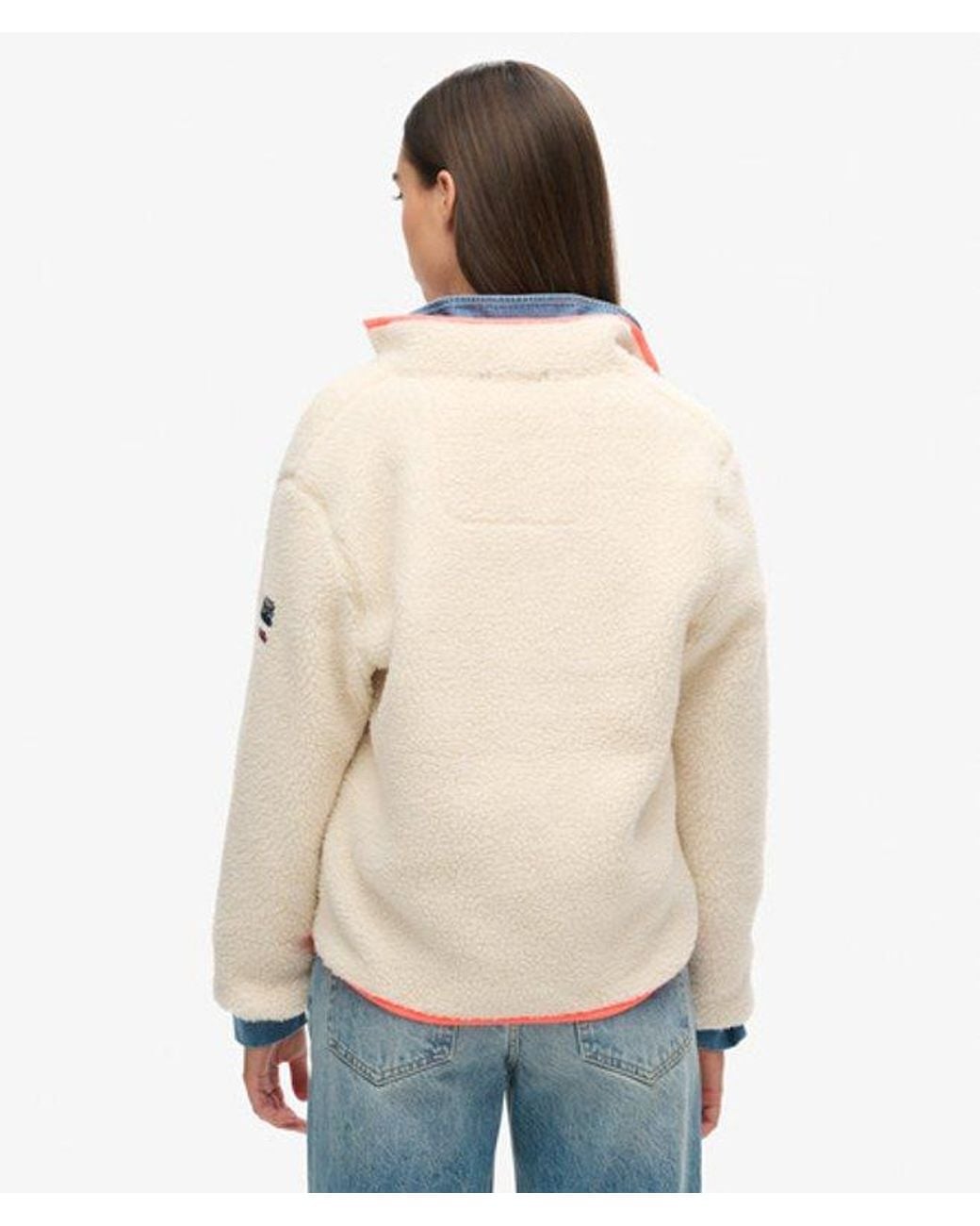 Superdry White & Co Fully Lined Outdoor Half Zip Fleece