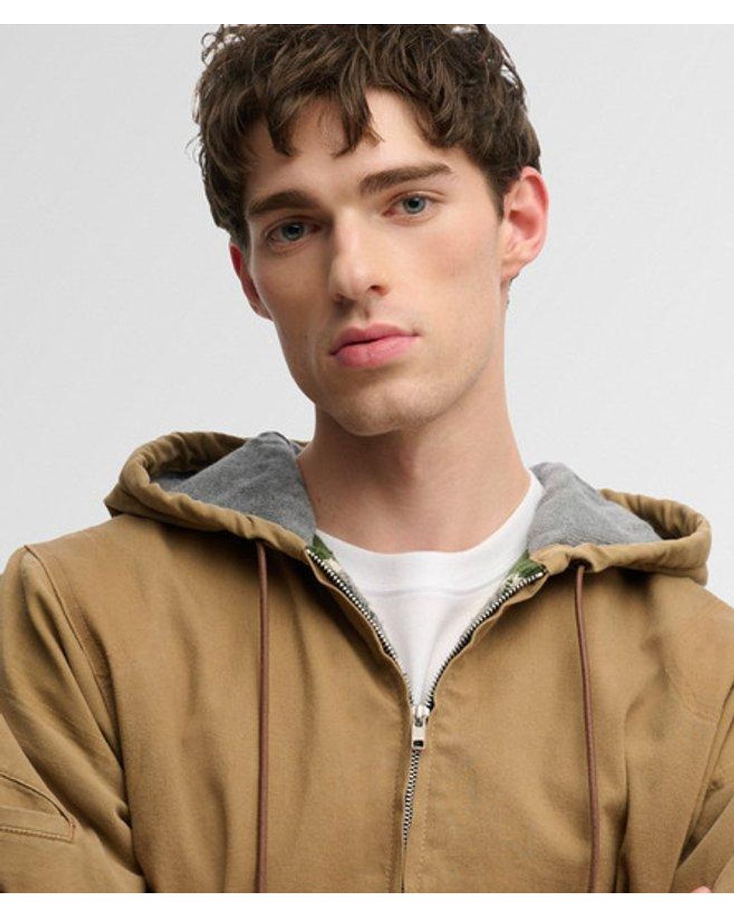 Superdry Green & Co Tribe Vintage Reworked Hooded Jacket for men