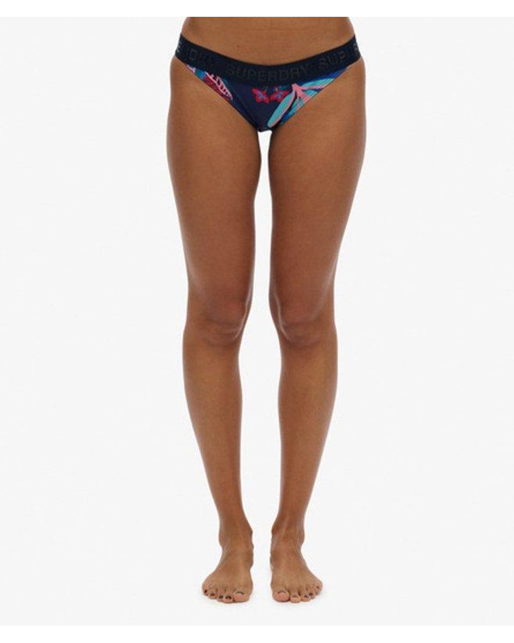 Superdry Red & Co Logo Classic Bikini Bottoms