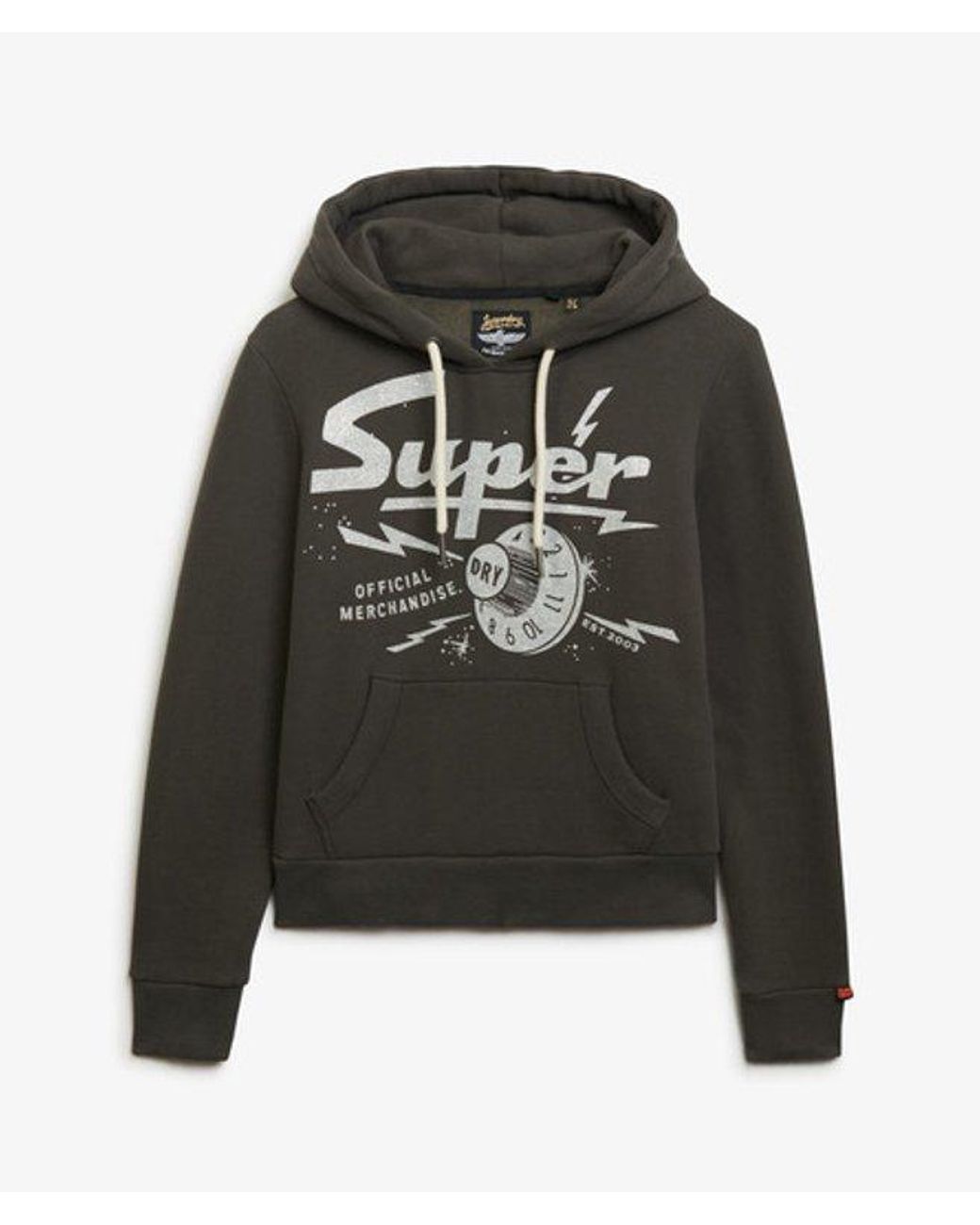 Superdry Black & Co Band Merch Hoodie