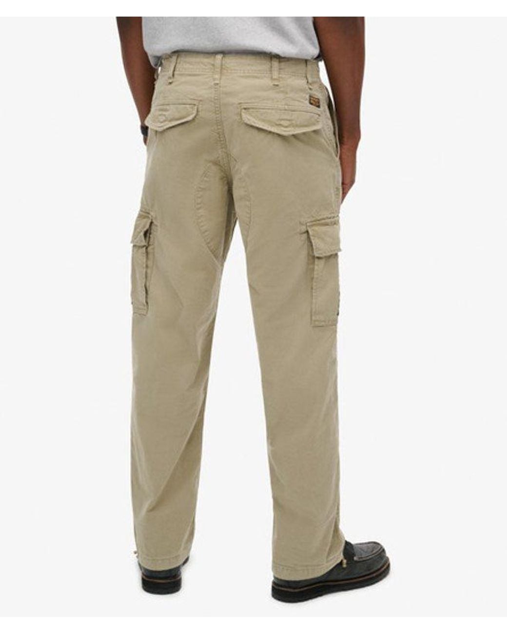 Superdry Natural & Co Organic Cotton baggy Cargo Pants for men