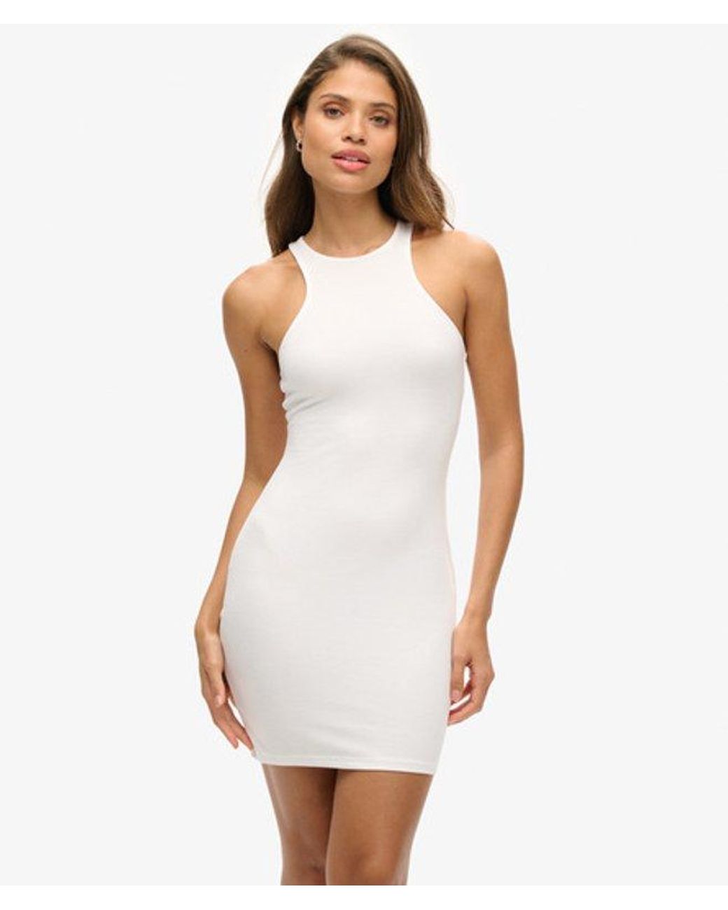 Superdry White & Co Jersey Racer Mini Dress