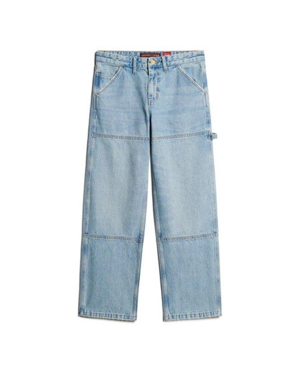 Superdry Blue & Co Mid Rise Denim Carpenter Jeans
