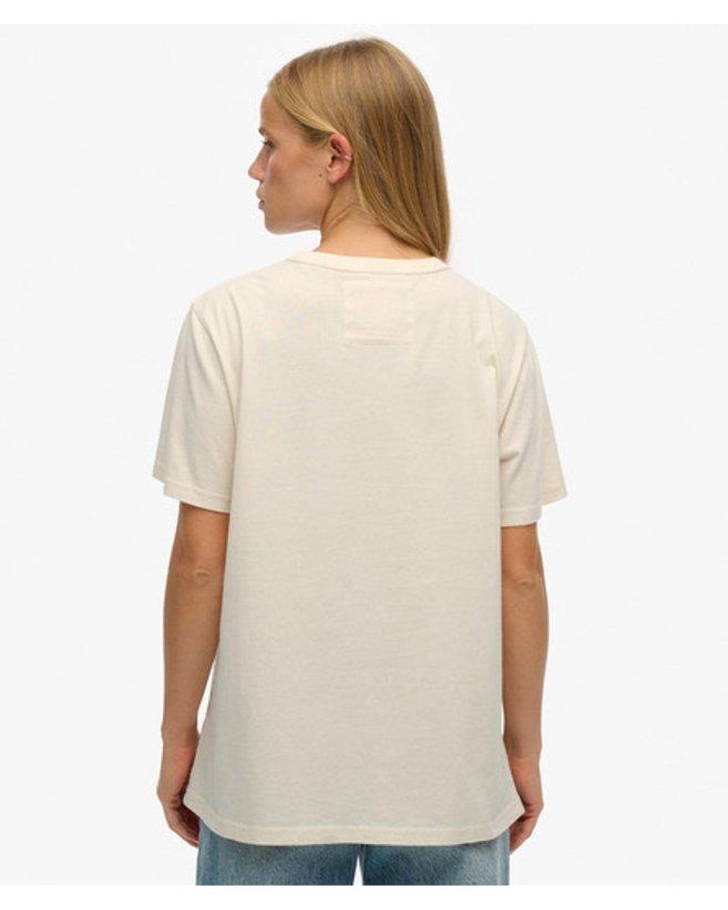 Superdry White & Co Athletic Tonal Oversized T-shirt