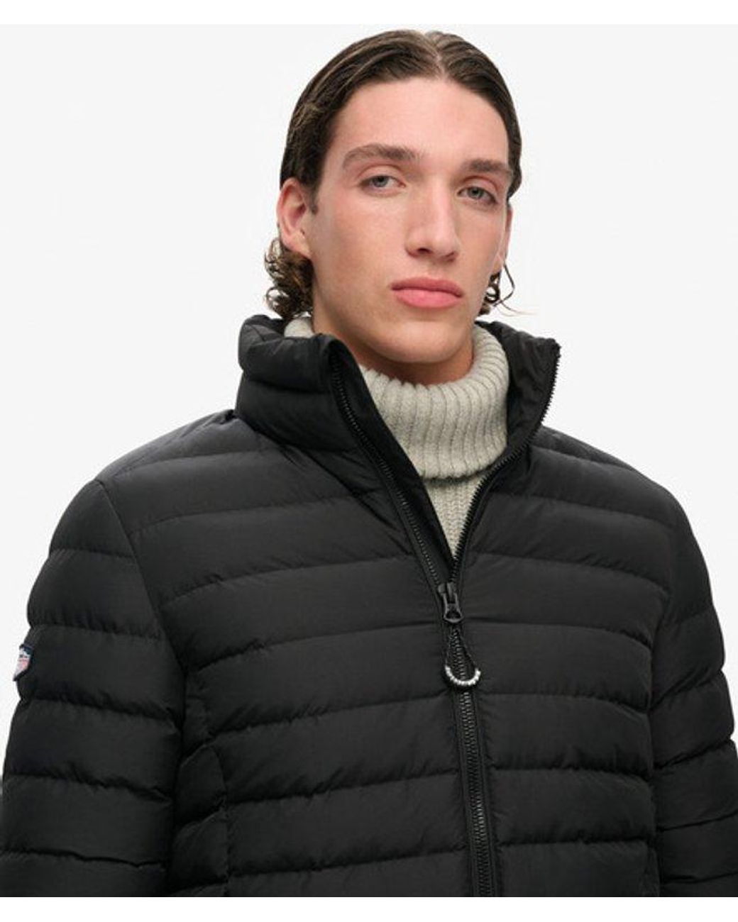 Superdry Black & Co Fuji Printed Padded Jacket for men
