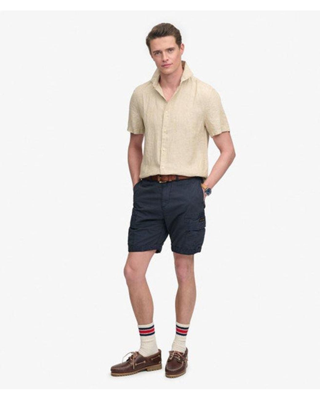 Superdry Blue & Co Ripstop Light Cargo Shorts for men
