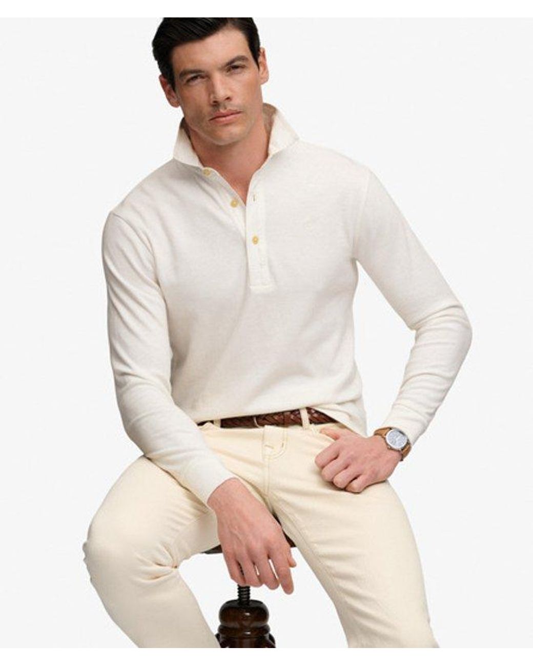 Superdry White & Co Classic Preppy Long Sleeved Top for men
