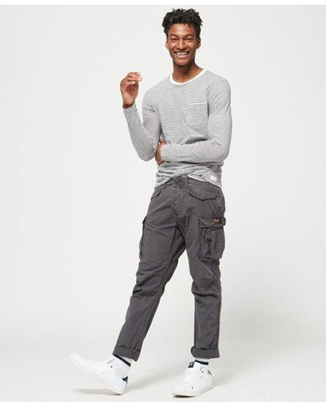 Superdry Core Lite Ripstop Cargo Pants in Gray for Men | Lyst