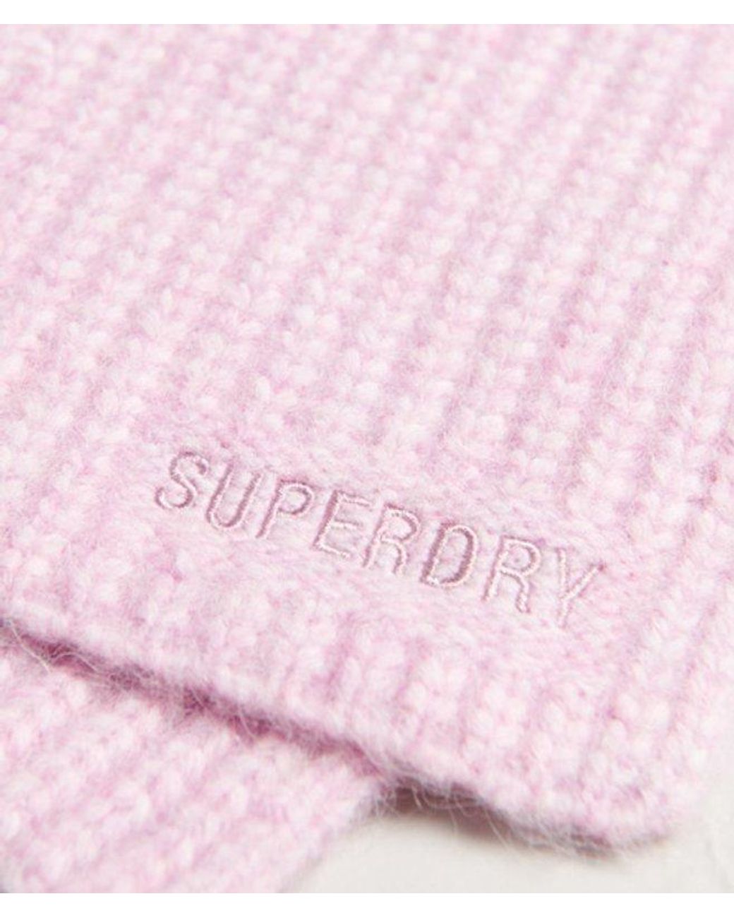 Superdry Pink & Co Ribbed Essential Scarf
