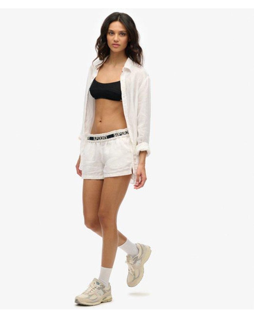 Superdry White & Co Linen Shorts
