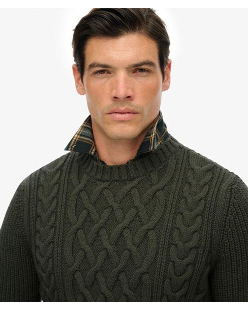Superdry Black & Co Jacob Cable Knit Jumper for men