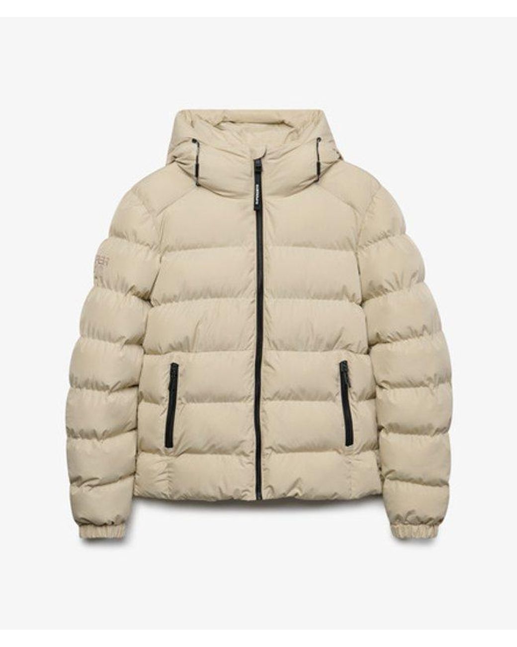 Superdry Blue & Co Hooded Sports Puffer Jacket for men