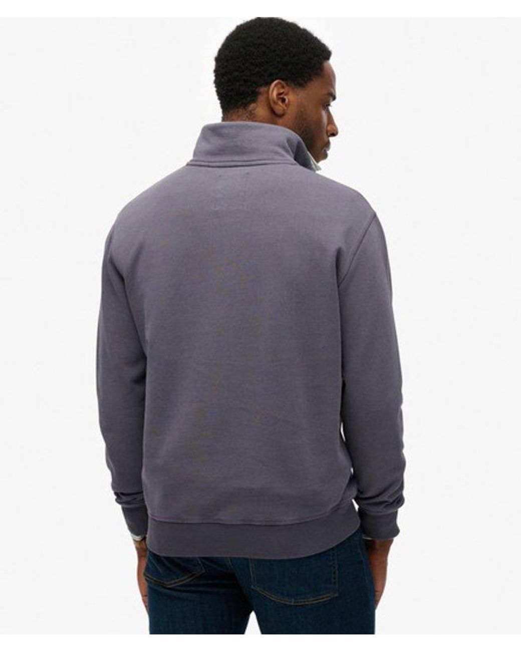Superdry Blue & Co Athletic Essentials Half Zip Sweatshirt for men