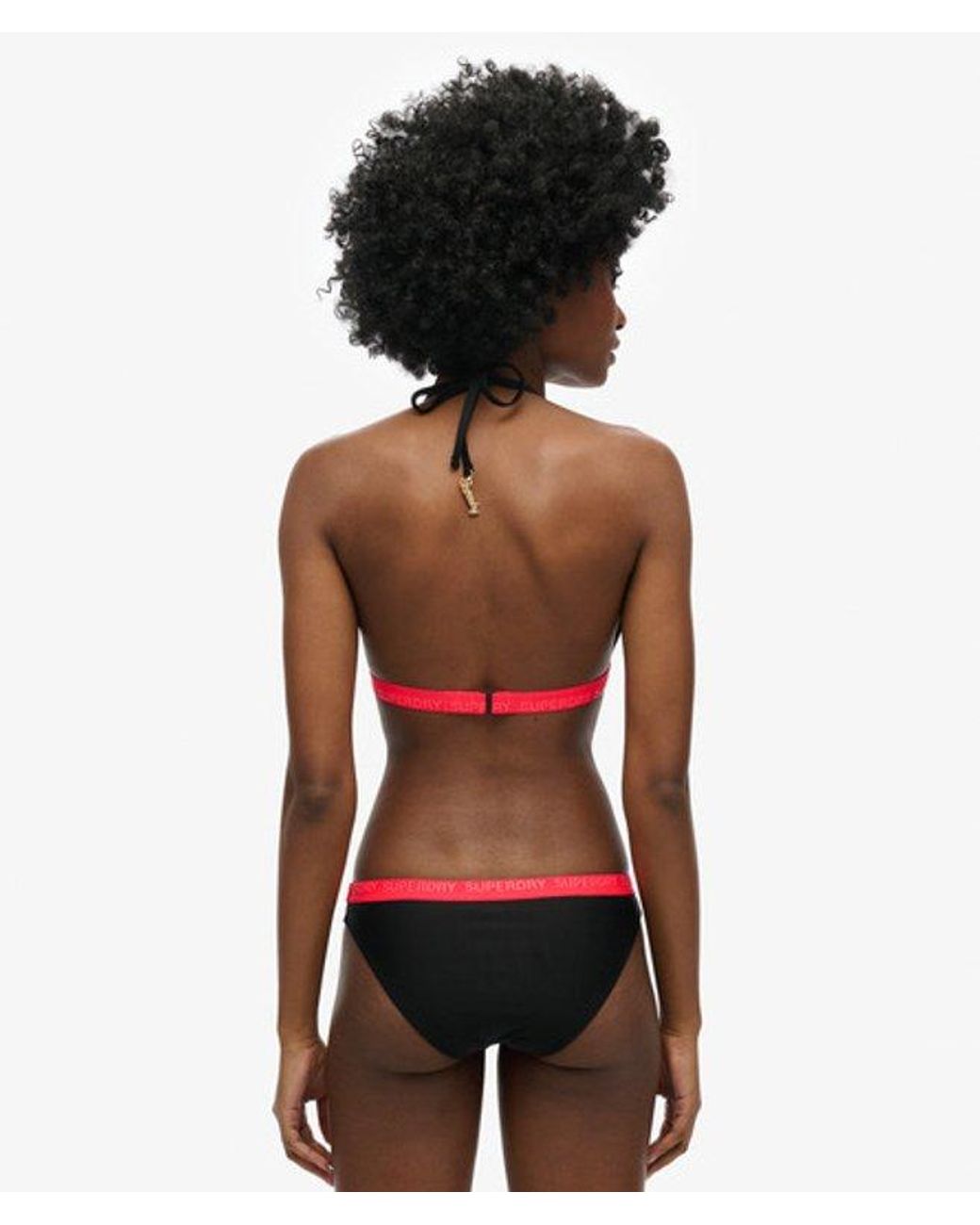 Superdry White & Co Triangle Elastic Bikini Top