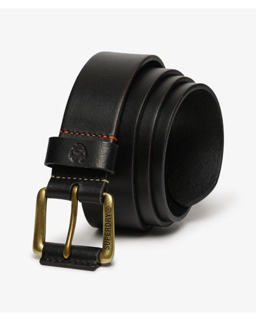 Superdry Black & Co Classic Leather Belt for men