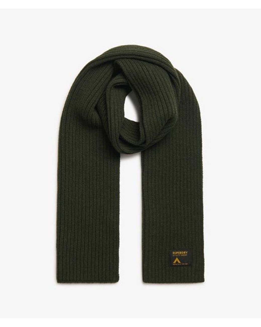 Superdry Green Workwear Knitted Scarf