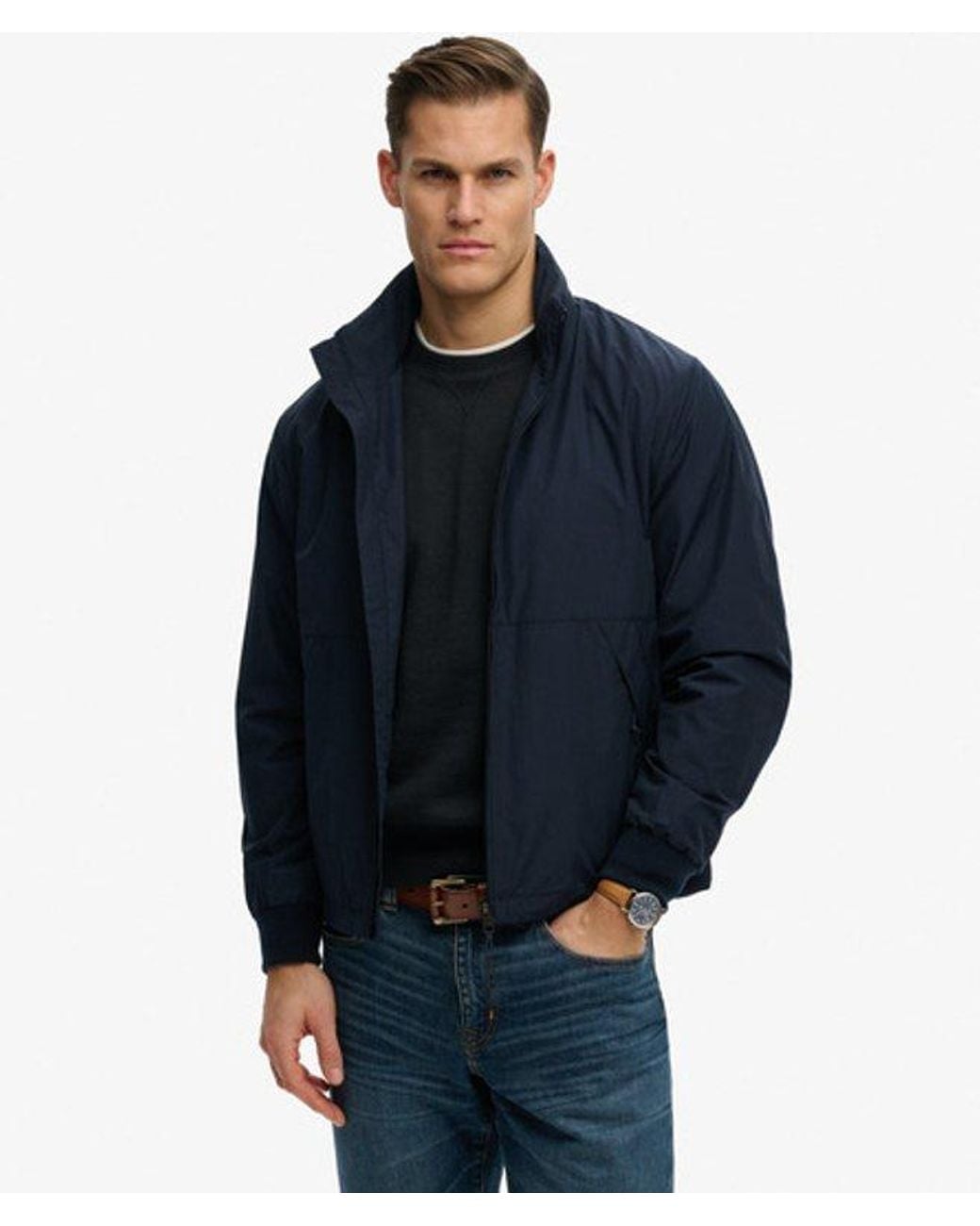 Superdry Blue & Co Flyweight Sports Jacket for men