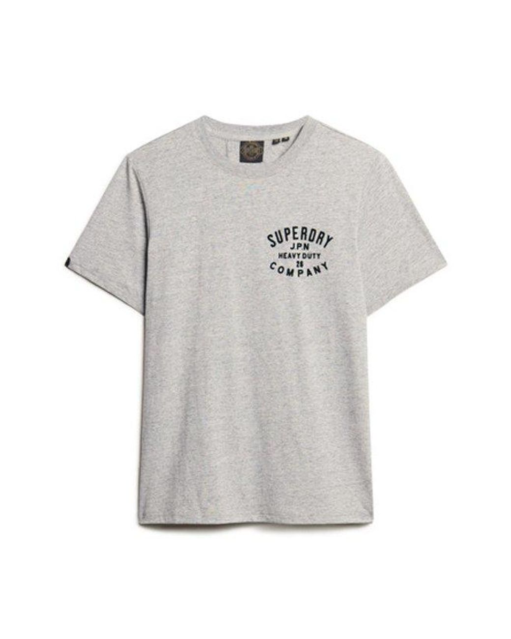 Superdry Gray & Co Machined Goods Workwear T-shirt for men