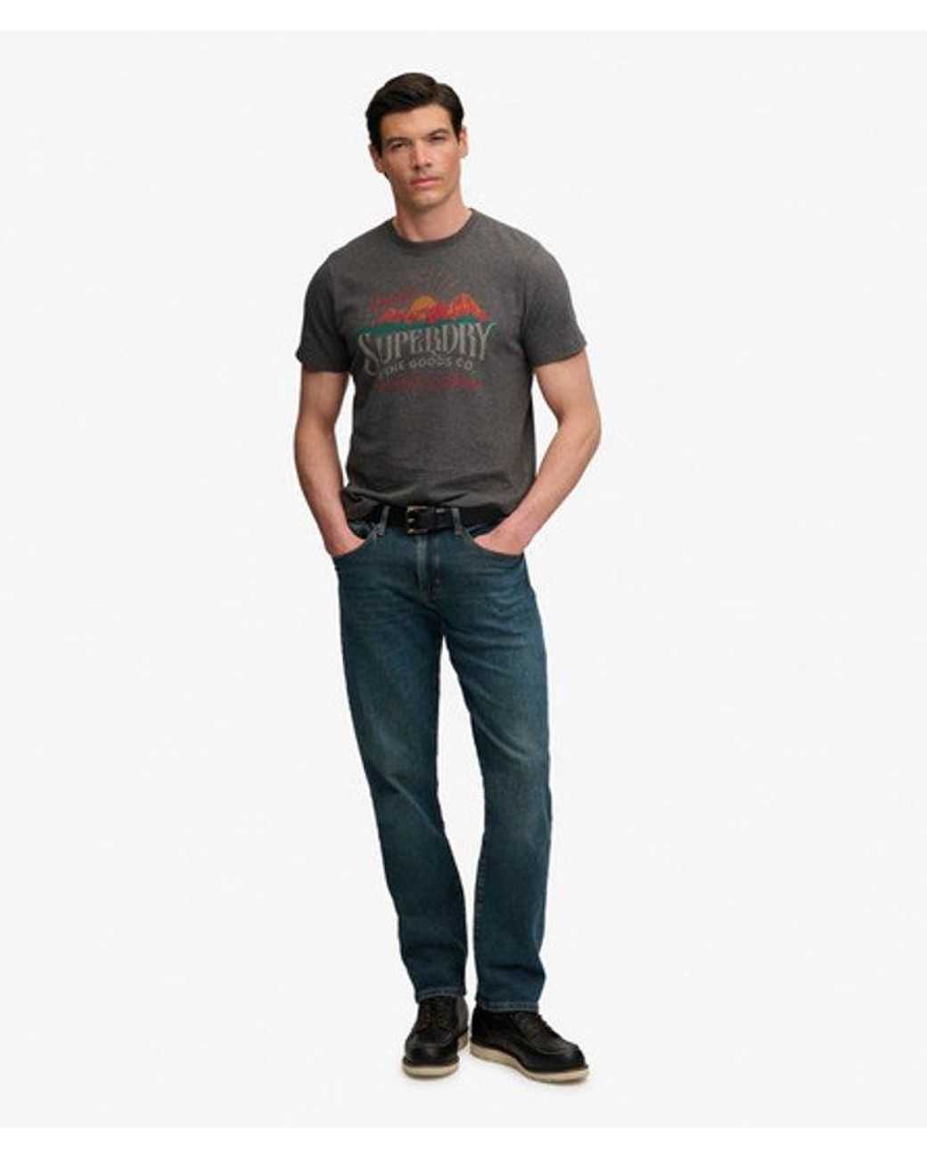 Superdry Black & Co Outdoors Mountain Relaxed T-shirt for men