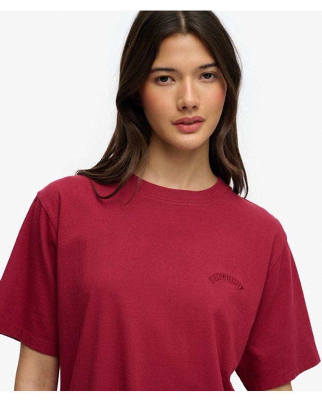 Superdry Red & Co Essential Logo Loose T-shirt
