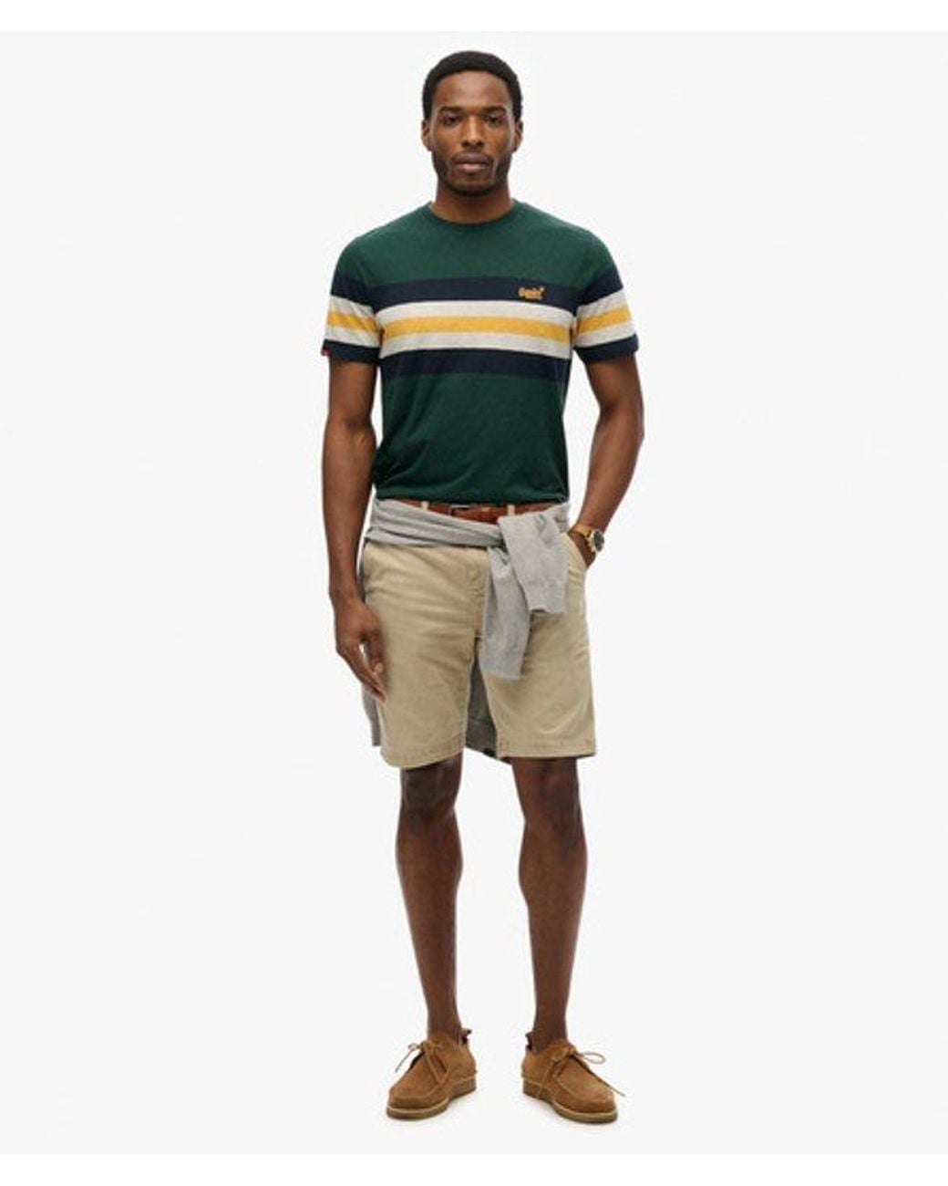 Superdry Green & Co Essentials Stripe T-shirt for men