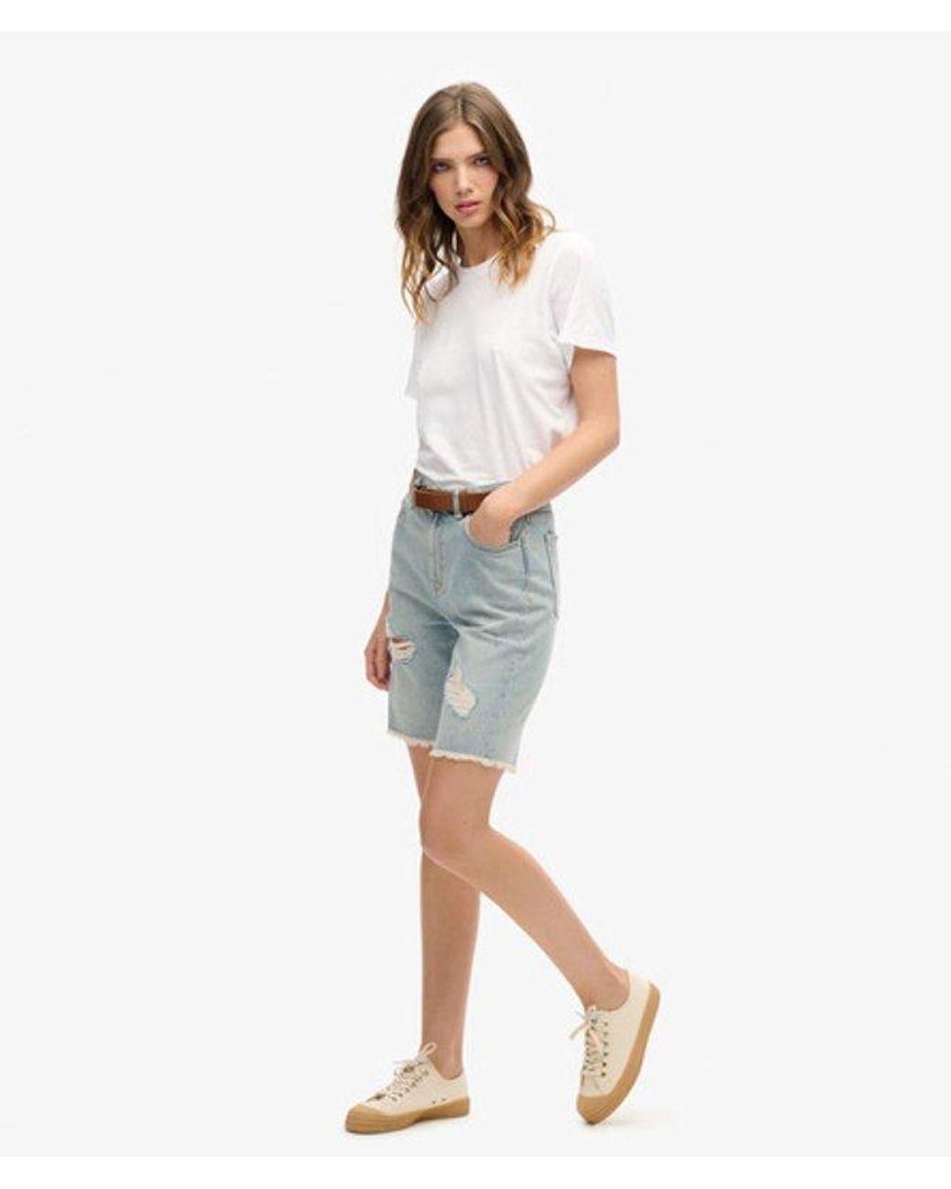 Superdry Blue & Co Bermuda Boy Shorts