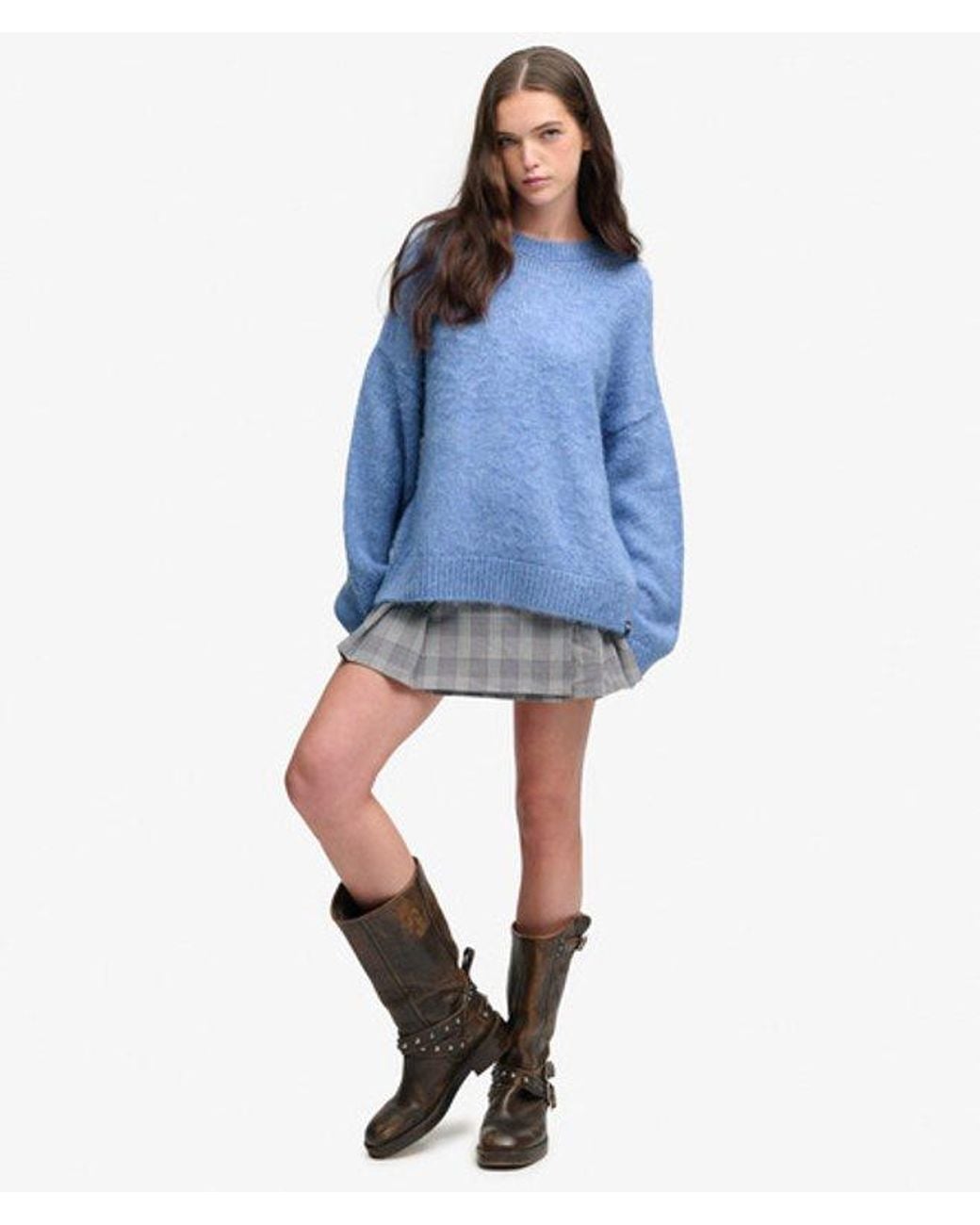 Superdry Blue & Co Slouchy Brushed Knit Jumper