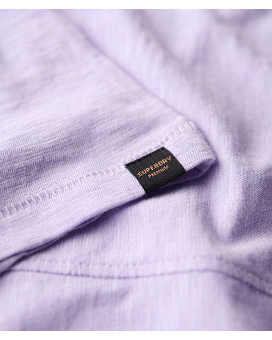 Superdry Purple & Co Long Sleeve V Neck Jersey Top