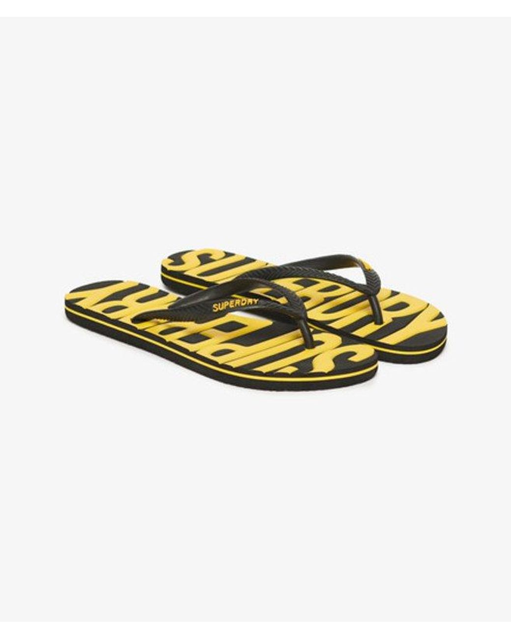 Superdry Yellow & Co Vintage Flip Flops