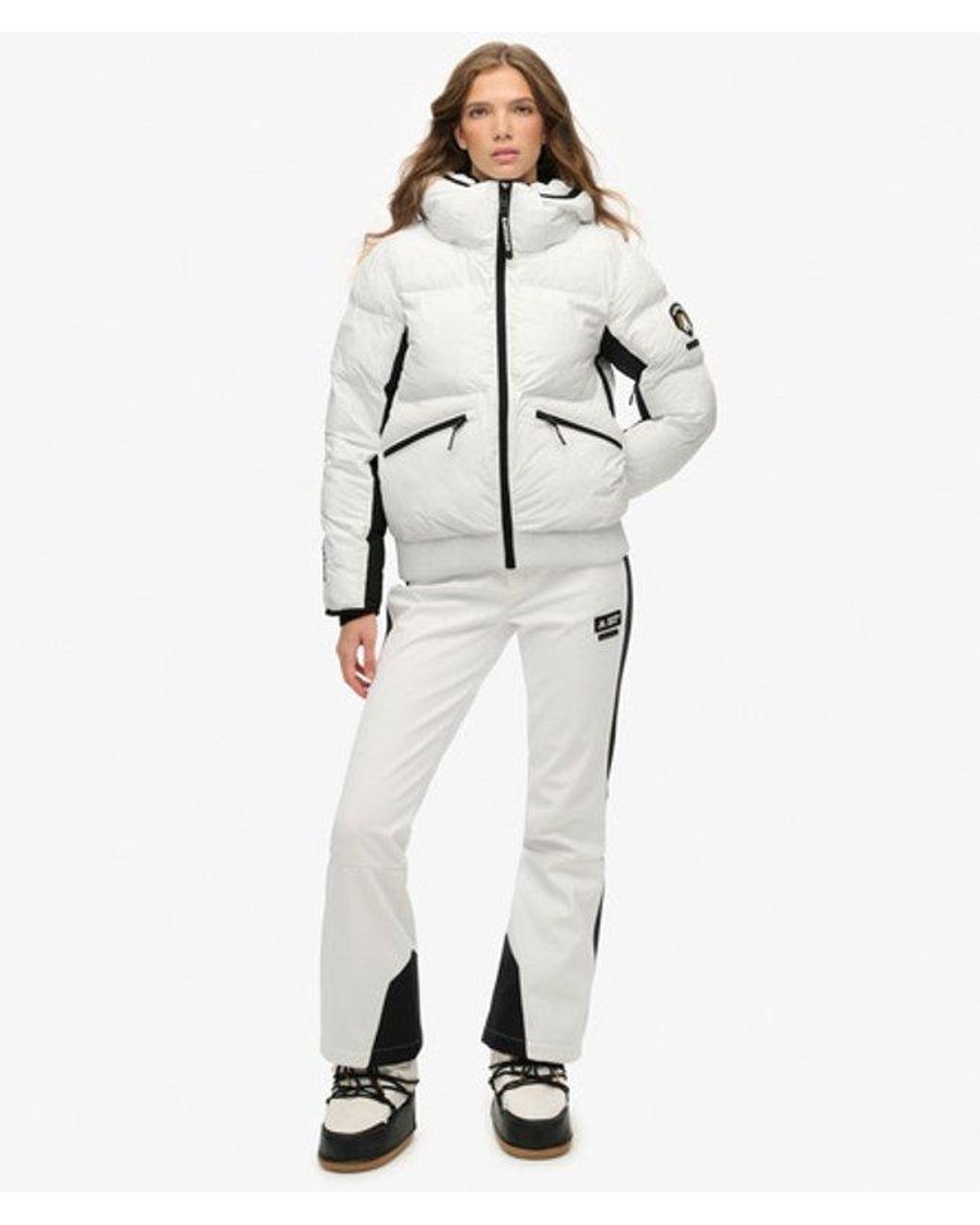 Superdry White & Co Hooded Ski Bomber Jacket