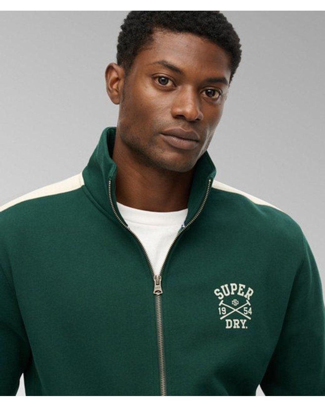 Superdry Green Athletic Club Track Top for men