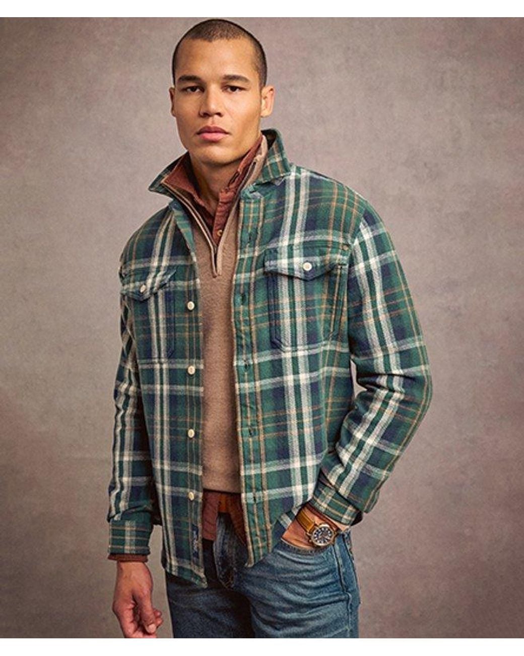 Superdry Green & Co The Merchant Store - Heavy Checked Shirt for men
