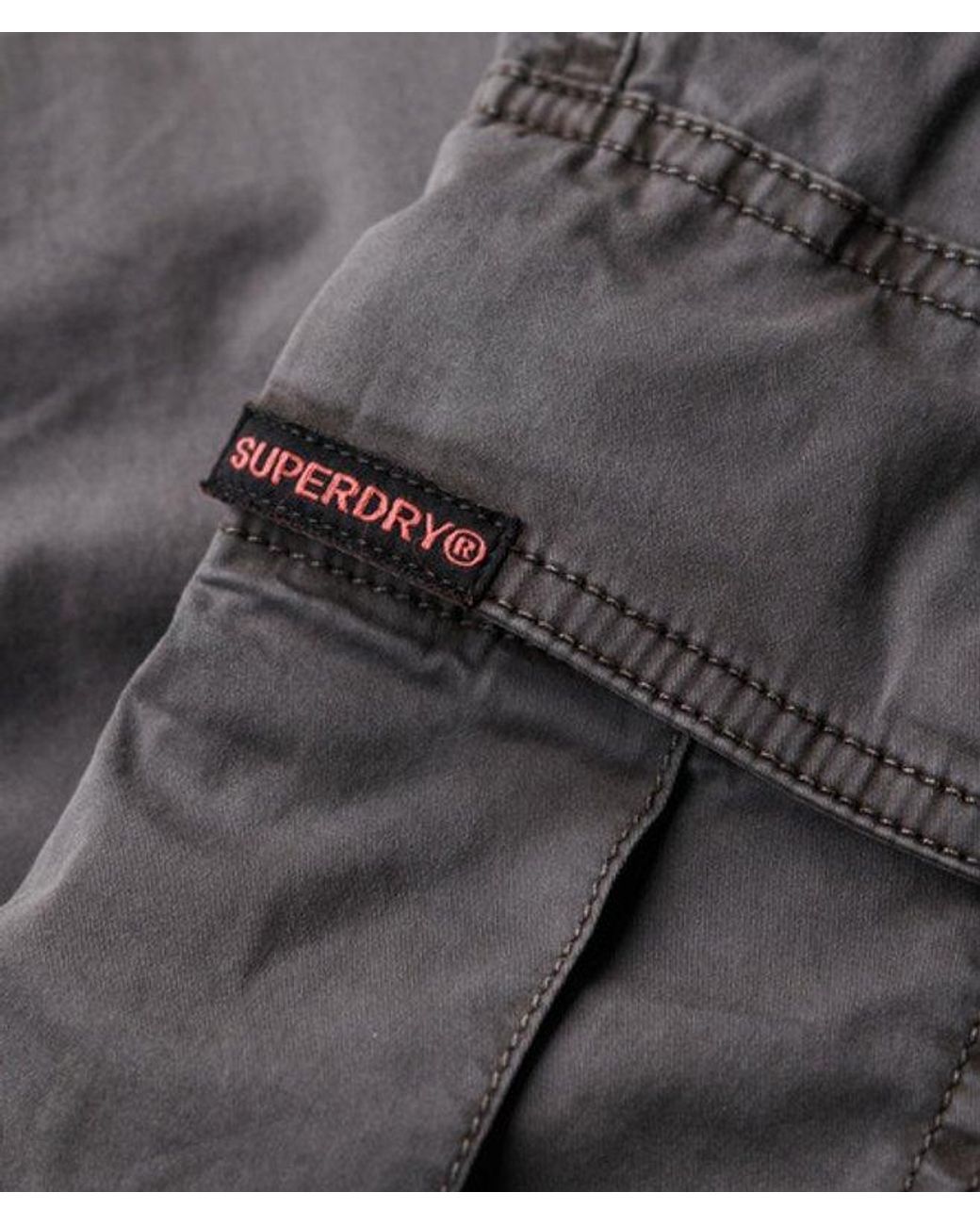 Superdry Gray & Co Ladies Loose Fit Low Rise Straight Cargo Pants